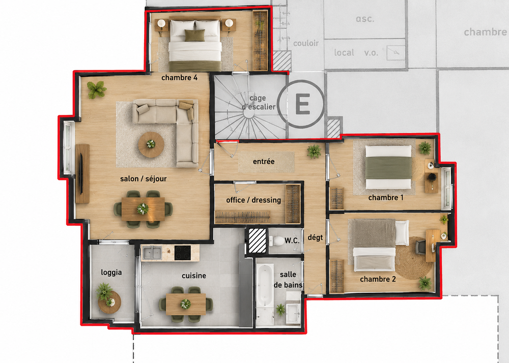 Vente Appartement APPARTEMENT 4 PIÈCES À LINGOLSHEIM (67380)
89,10 m2 Lingolsheim
