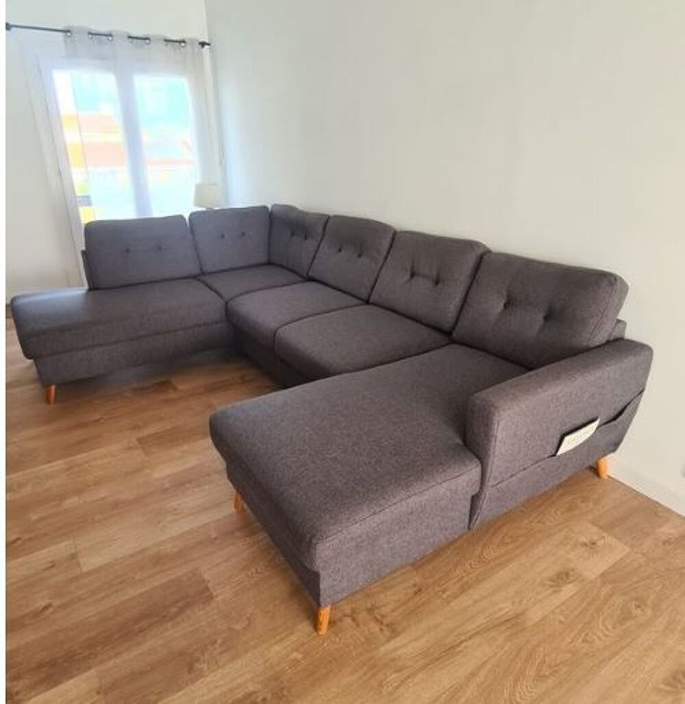 Grand canap&eacute; d'angle Bobochic 8 places ? style scandinave Meubles