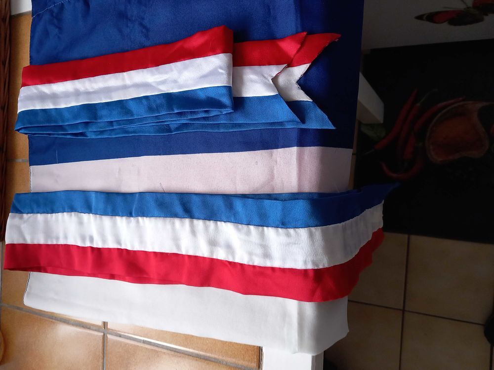 bandeaux tricolore soie 