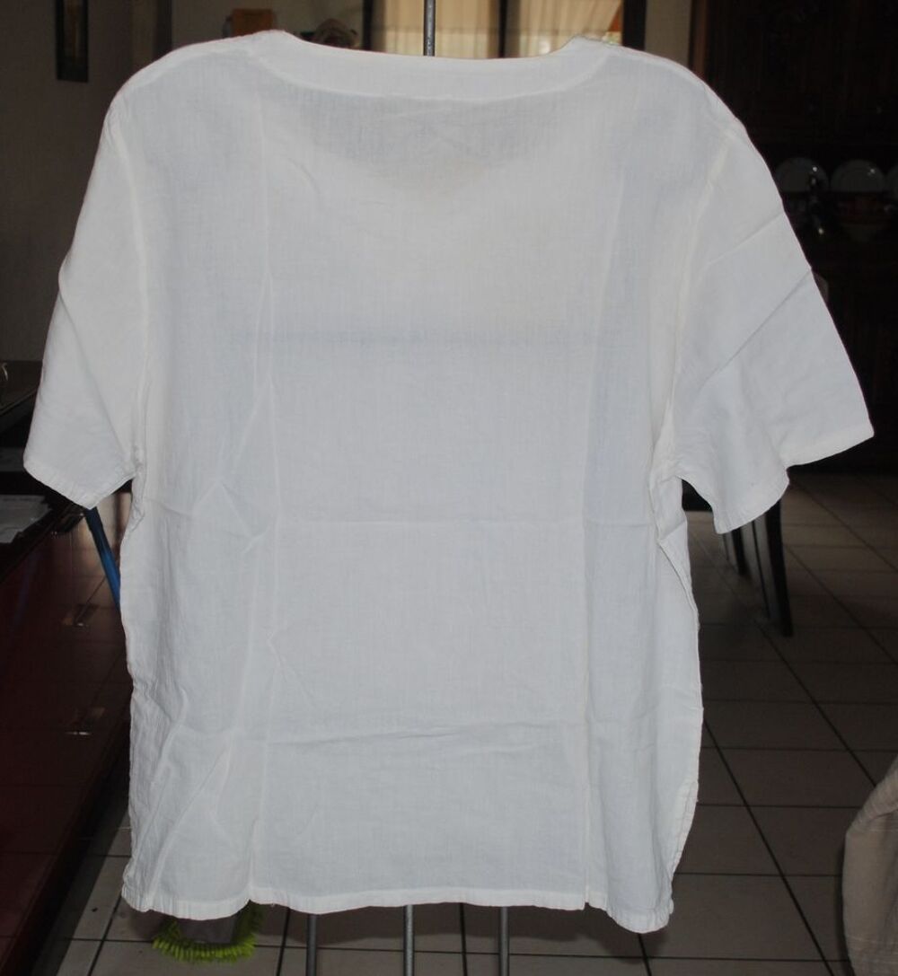 Tee Shirt Blanc 100% Coton Vêtements
