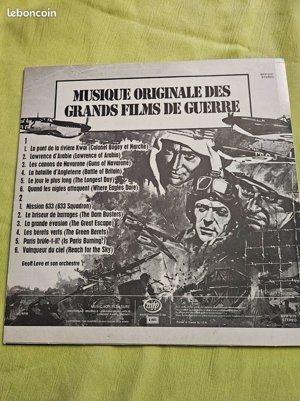 Musique originale des grands films de guerre mfp stereo 5171 CD et vinyles