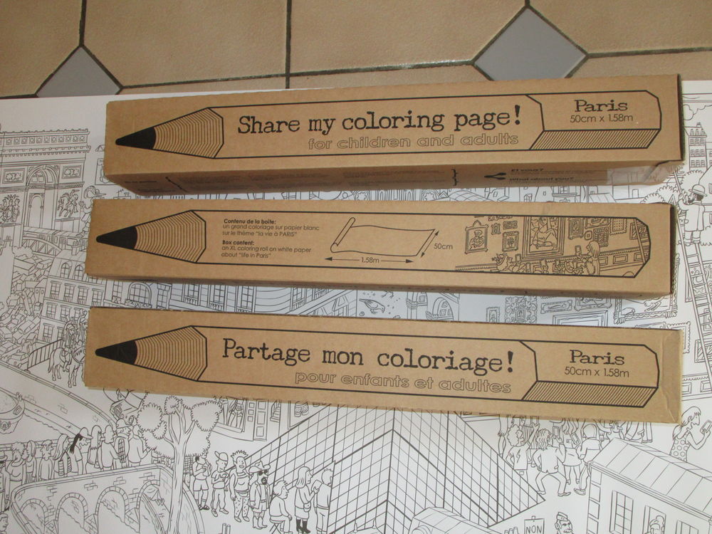 COLORIAGE ADULTE-ENFANT MONUMENT PARIS Jeux / jouets
