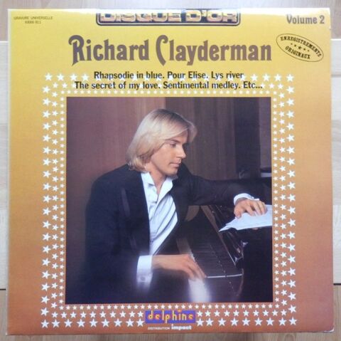 Disque 33 T vinyle - Richard Clayderman vol 2 : TBE 3 Évry (91)