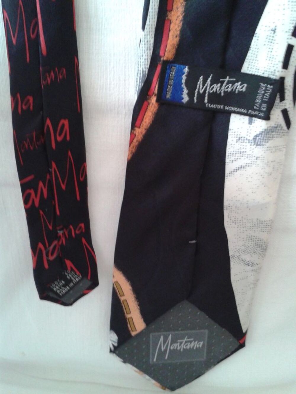 Cravate soie MONTANA neuve V�tements