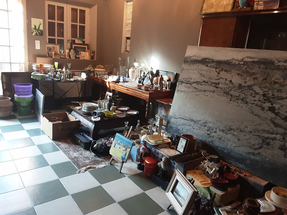 Lot d'objets et tableaux Décoration