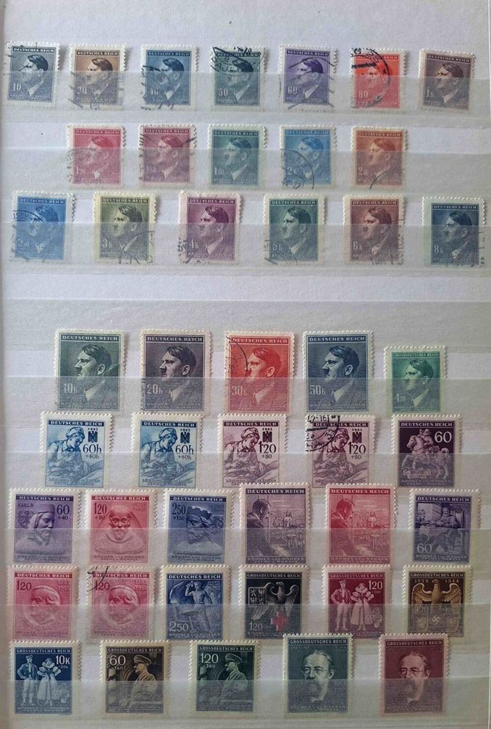 S&eacute;rie de timbres de collection de Boh&ecirc;me et Moravie 