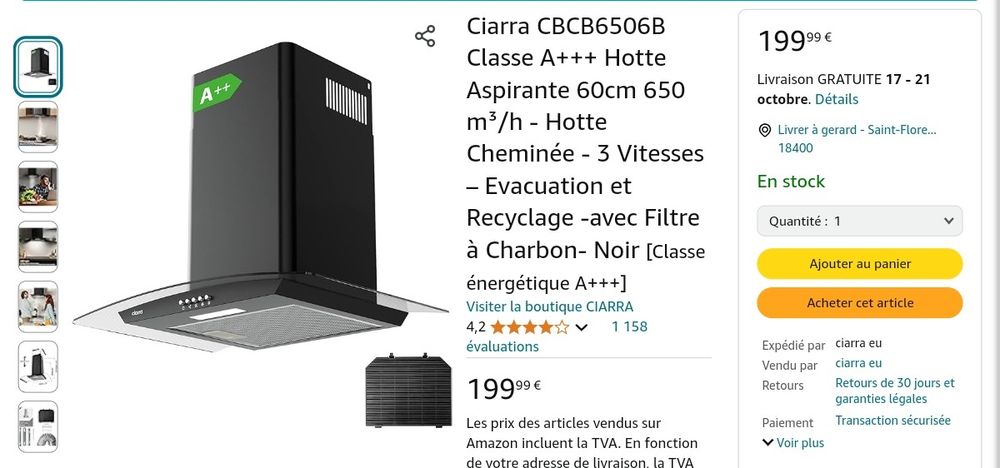 Hotte Electroménager