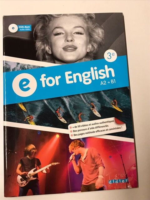 Livre d'anglais E For English 3ème 11 Strasbourg (67)