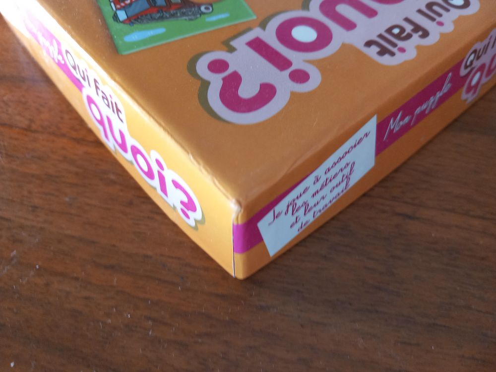 Mon puzzle Qui fait quoi OXYBUL EVEIL 3 ans et plus Jeux / jouets