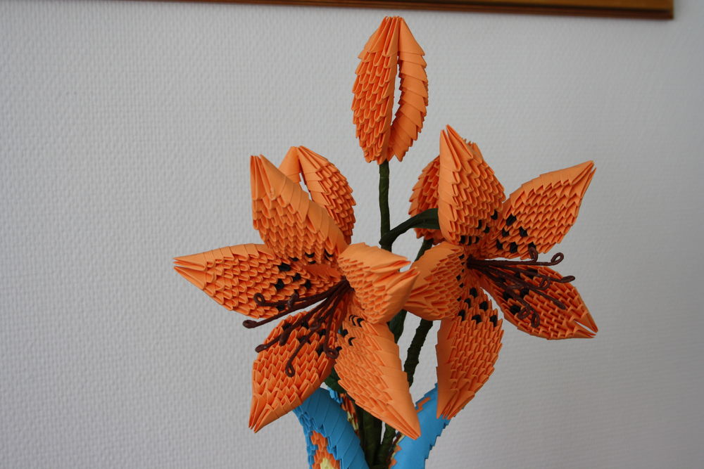 Vase tout en papier Décoration