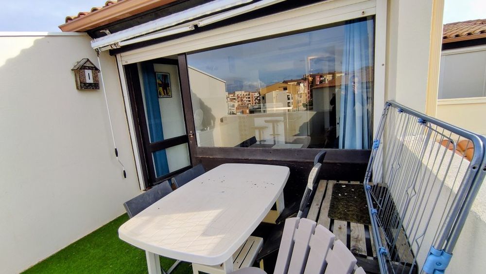 Vente Appartement Le Cap d'Agde : Proche Avant Port / Bas des falaises: Vue Chenal STUDIO-CABINE ( 26,71m² ) + terrasse 7,51m². Le cap d agde