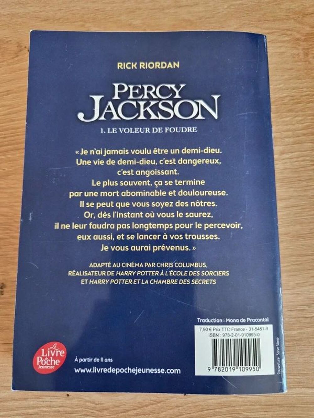 Lot de 5 Livres Percy Jackson Livres et BD