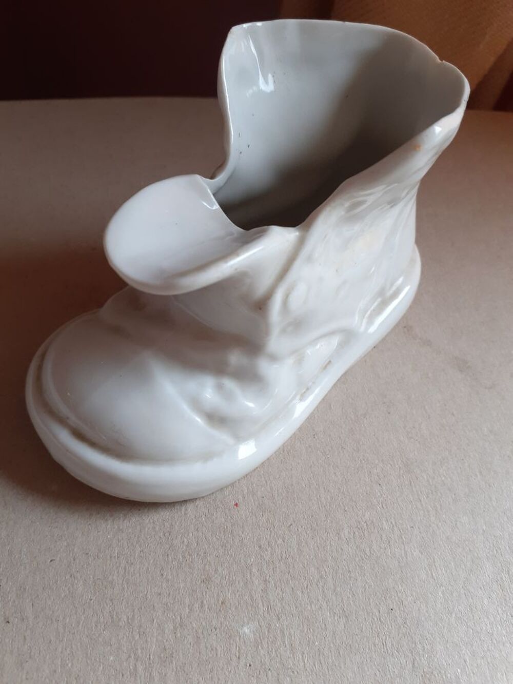 Cendrier bottine en porcelaine Décoration