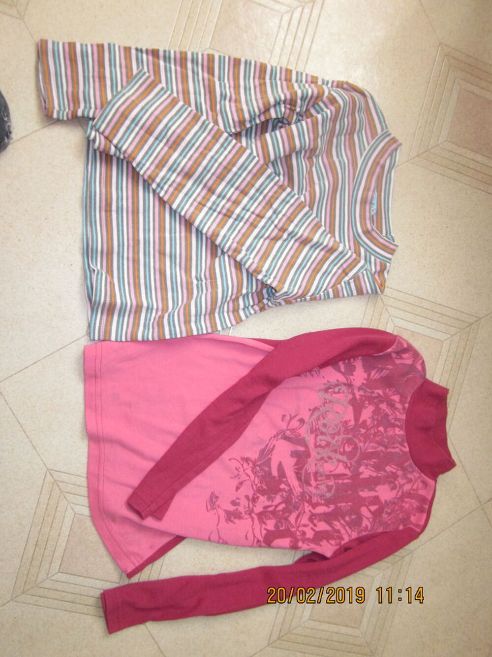tee-(shirts manches longues et courtes 10/12 ans Vêtements enfants
