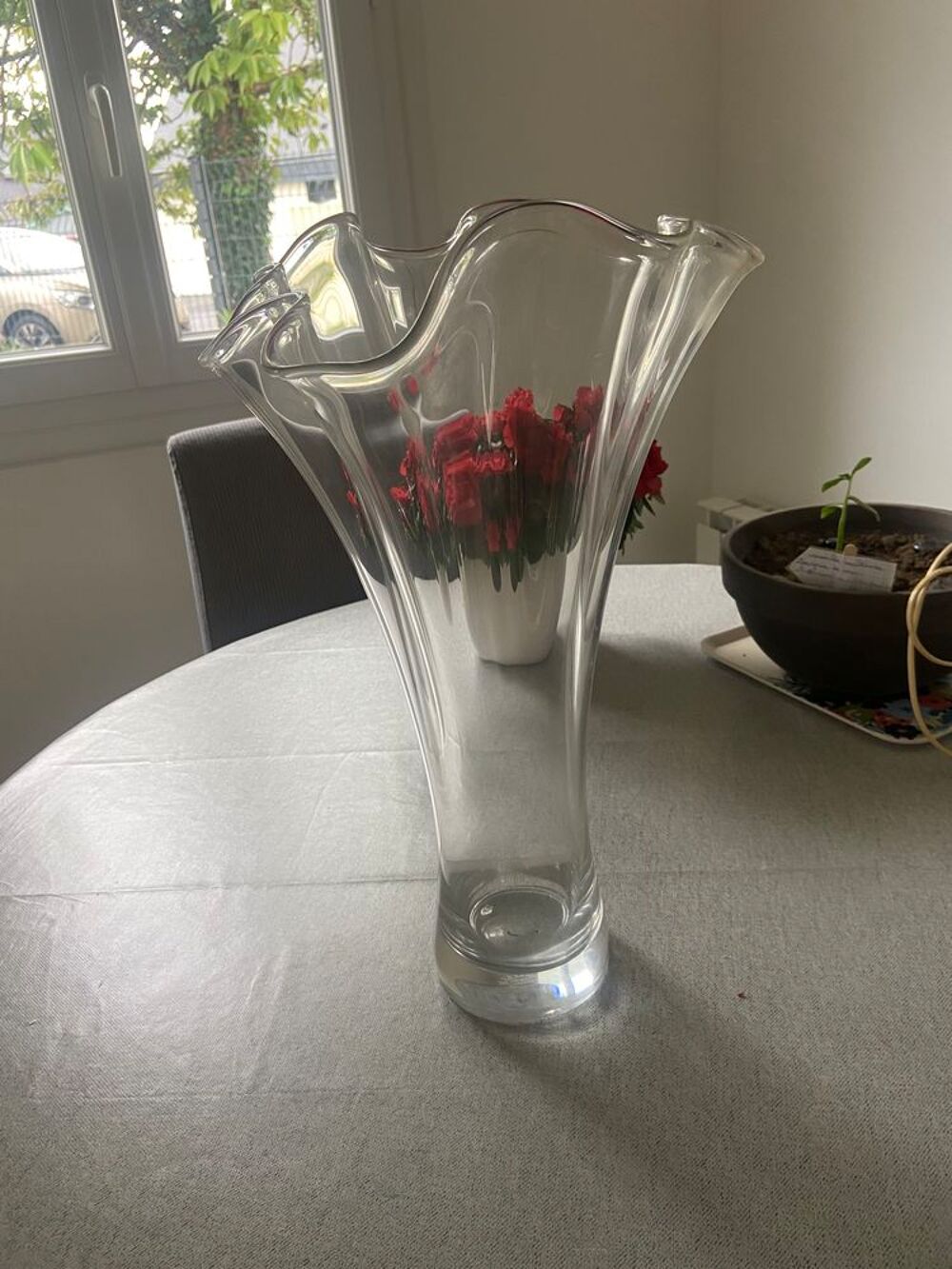 vase en verre cristal royales de champagne Décoration