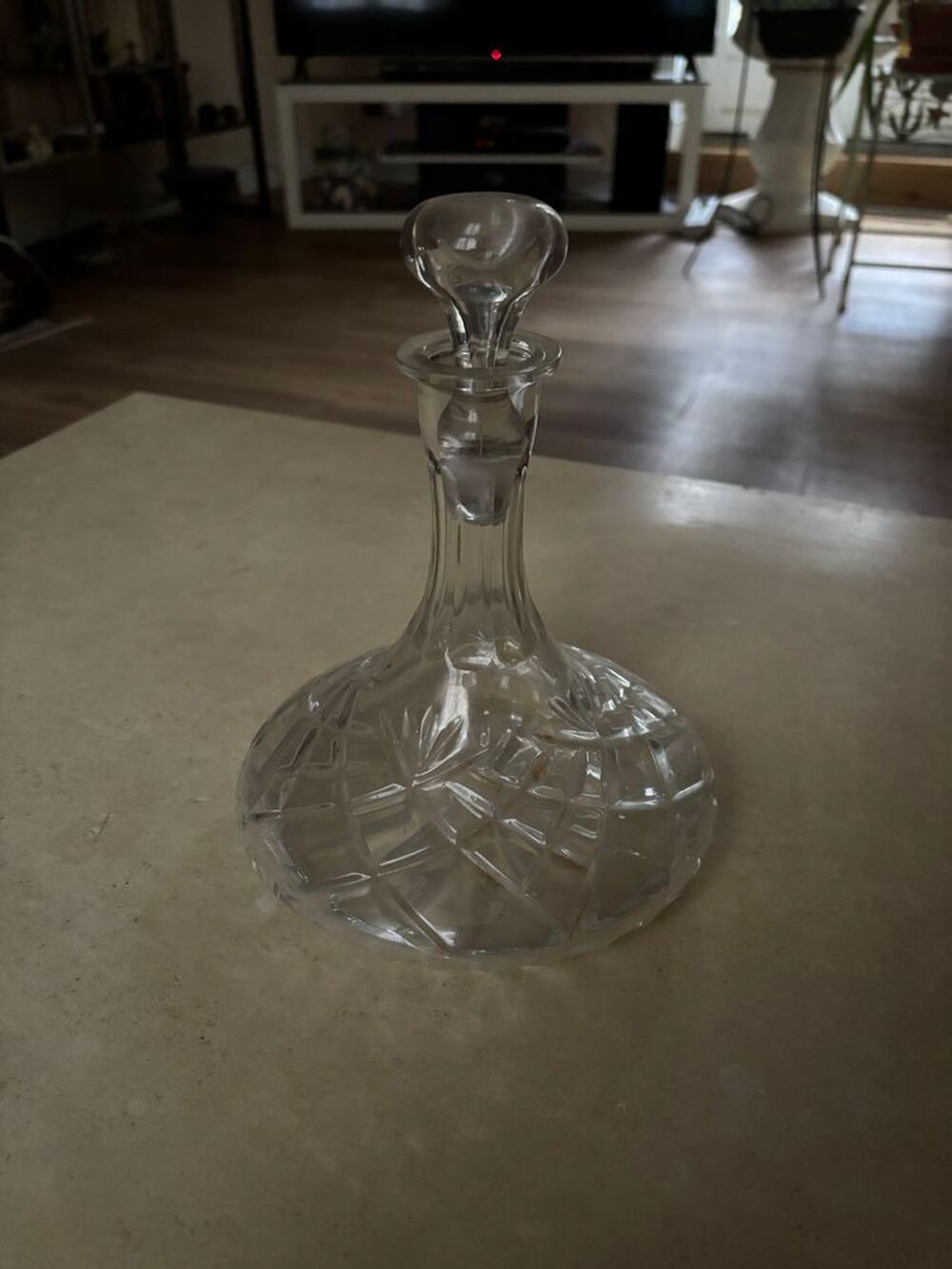 CARAFE EN CRISTAL TAILLE VINTAGE A DECANTER 