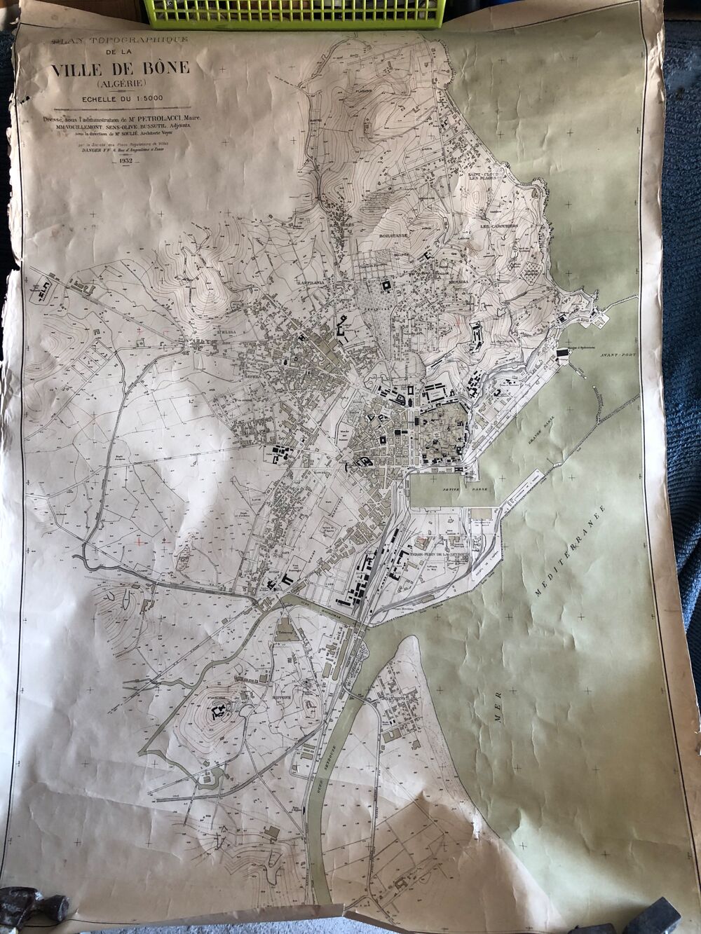Plan topographique de la ville de B&ocirc;ne (Annaba) en Alg&eacute;rie Photos/Video/TV