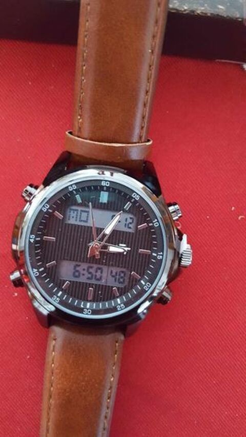  Belle montre chronographe double affichage neuve N 1286 18 Beaune (21)