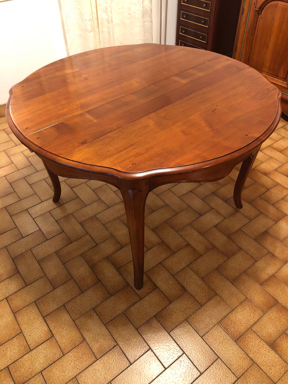 Table merisier ronde &agrave; manger Meubles