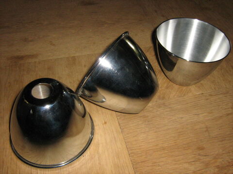 Abat jour tulipe en aluminium poli H 11 cm �13 cm trou 28 mm 10 Marseille 13 (13)