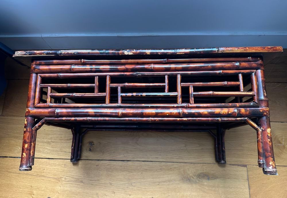 Table basse chinoise en bambou et orme Meubles