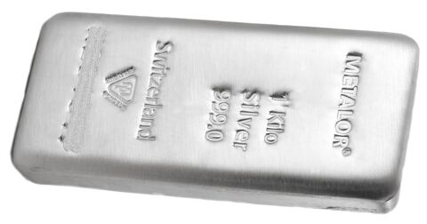 lingot de 1.Kg Argent 999.% marque Metalor Swizerland 970 Antibes (06)