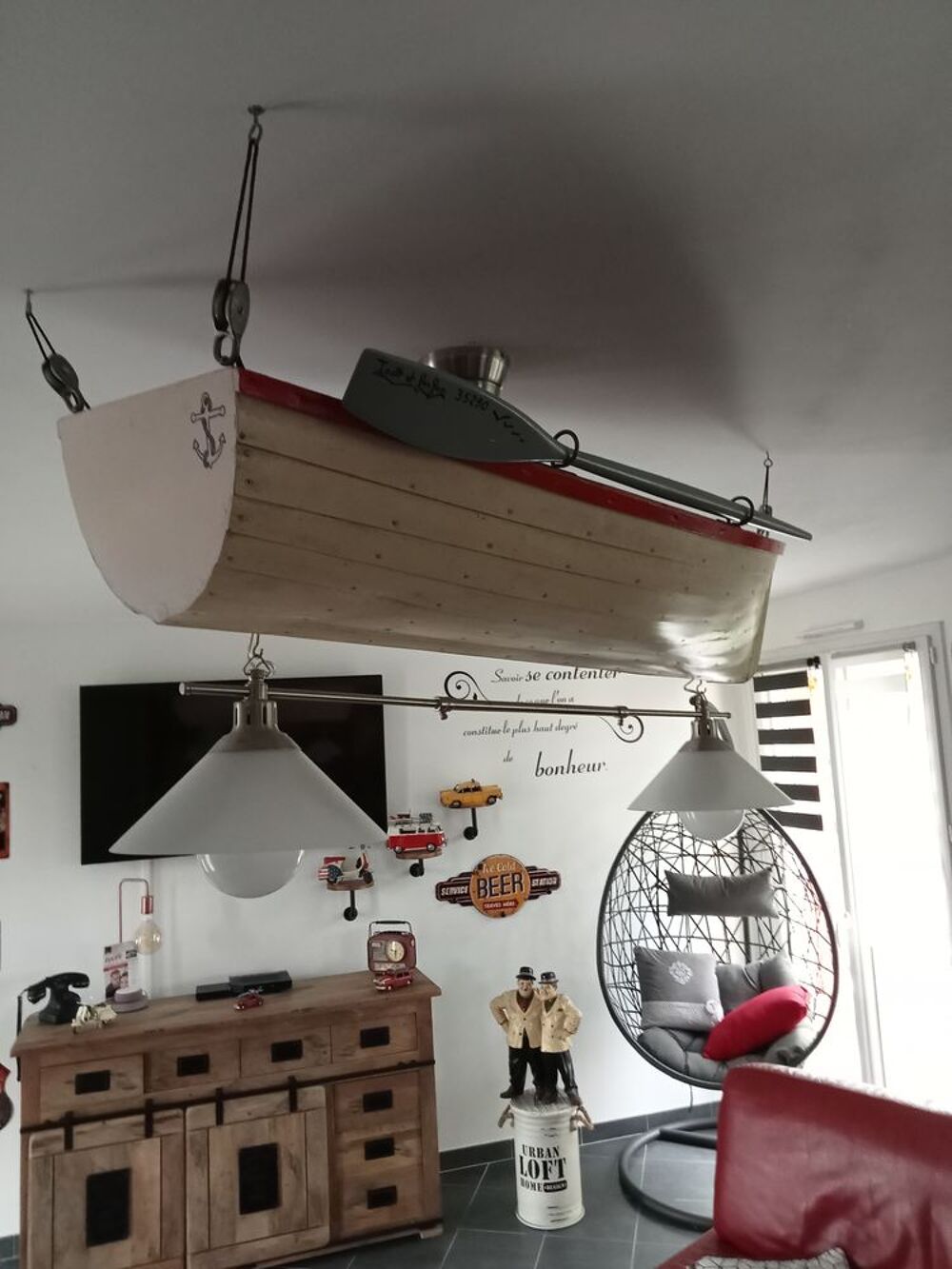 Luminaire forme bateau
Décoration