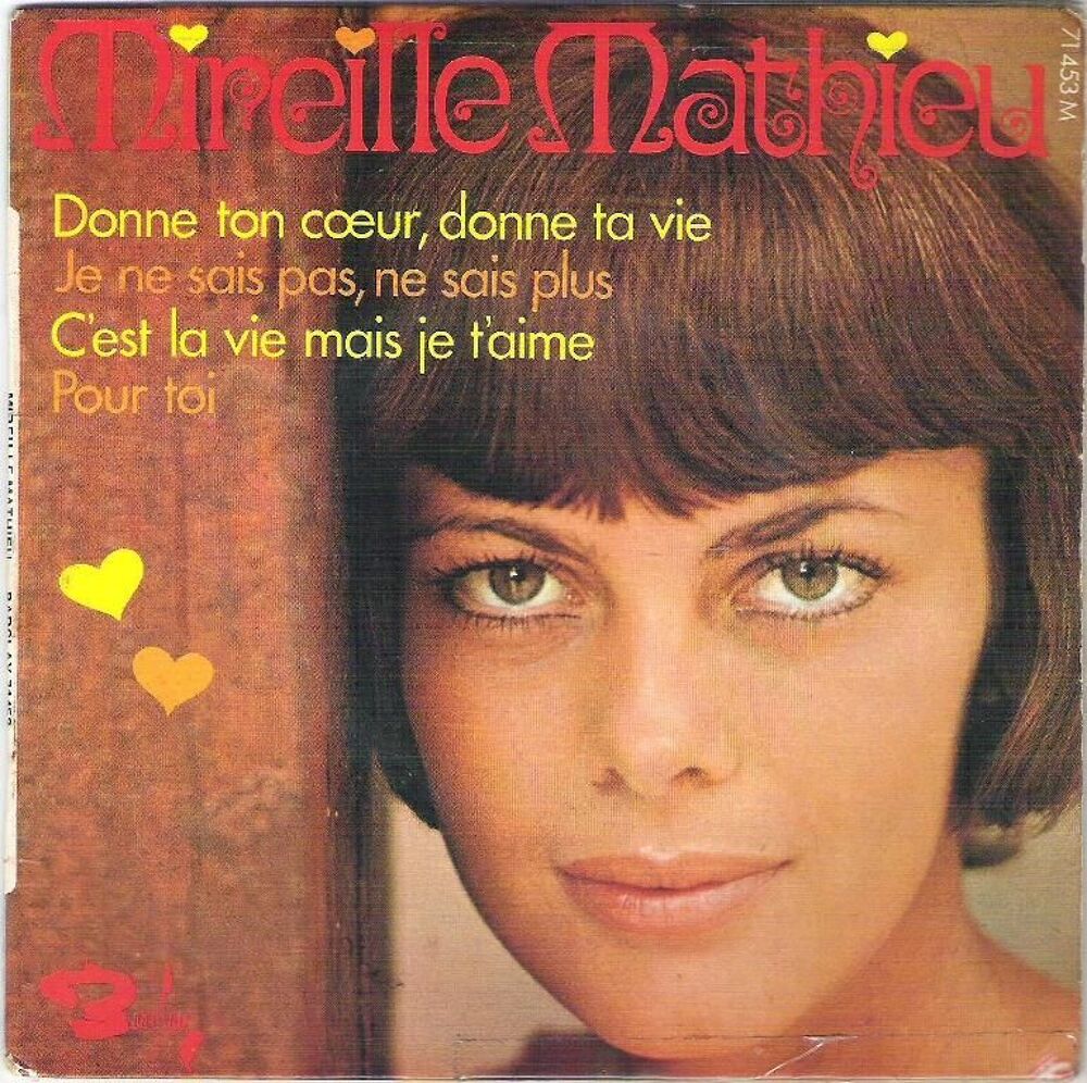 Disque vinyle 45 tours Mireille Mathieu CD et vinyles