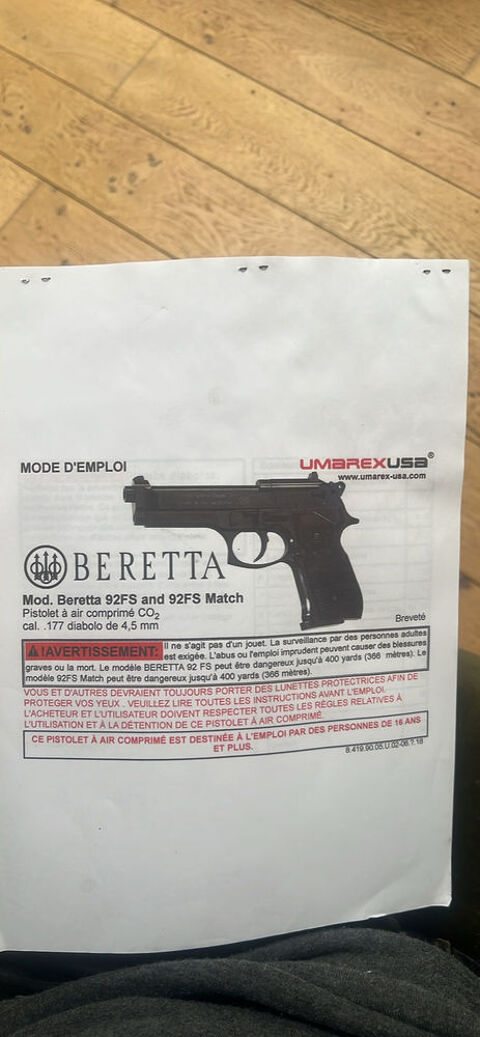 beretta 92 FS MATCH CO2 Tourcoing (59)