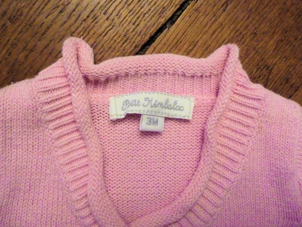 Gilet Coeur Crois&eacute; en Coton Rose Clair- Petit Kimbaloo Vêtements enfants