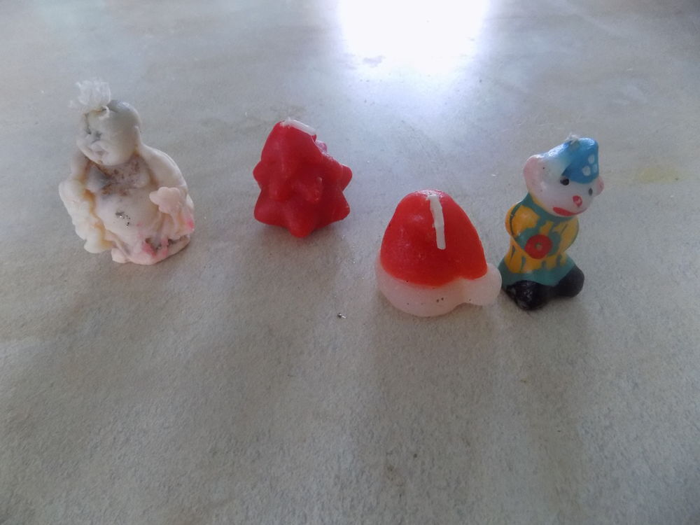 4 mini bougies Décoration