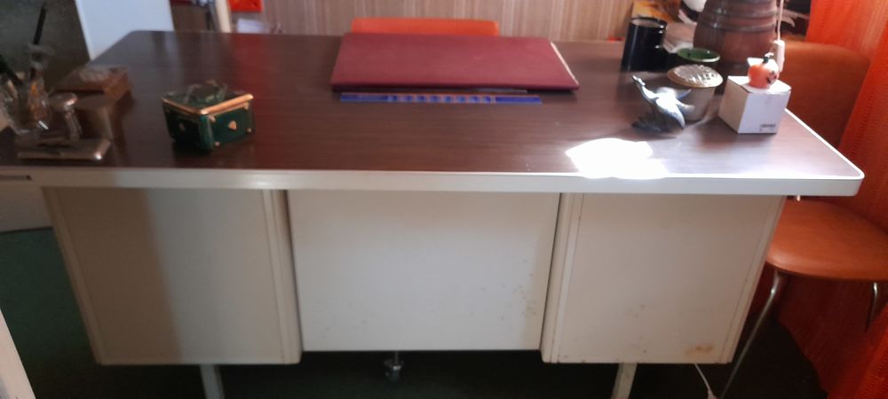 Bureau m&eacute;tal industriel STRAFOR 91- Forges de Strasbourg Meubles