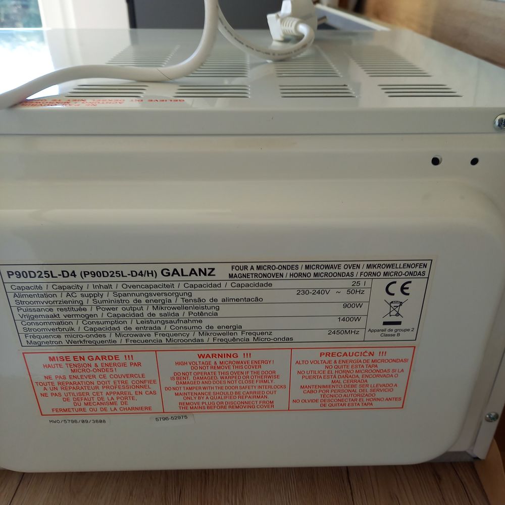 Micro onde Electroménager