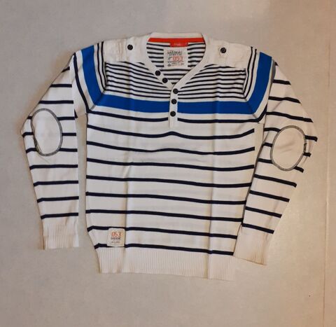 pull fille gris clair/blanc taille 14 ans COMPLICES