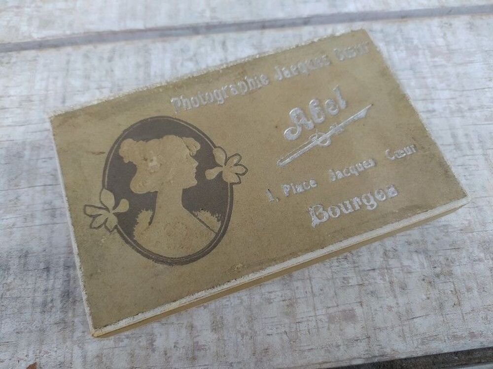 Boite CDV Photographies Abel Bourges Art Nouveau 