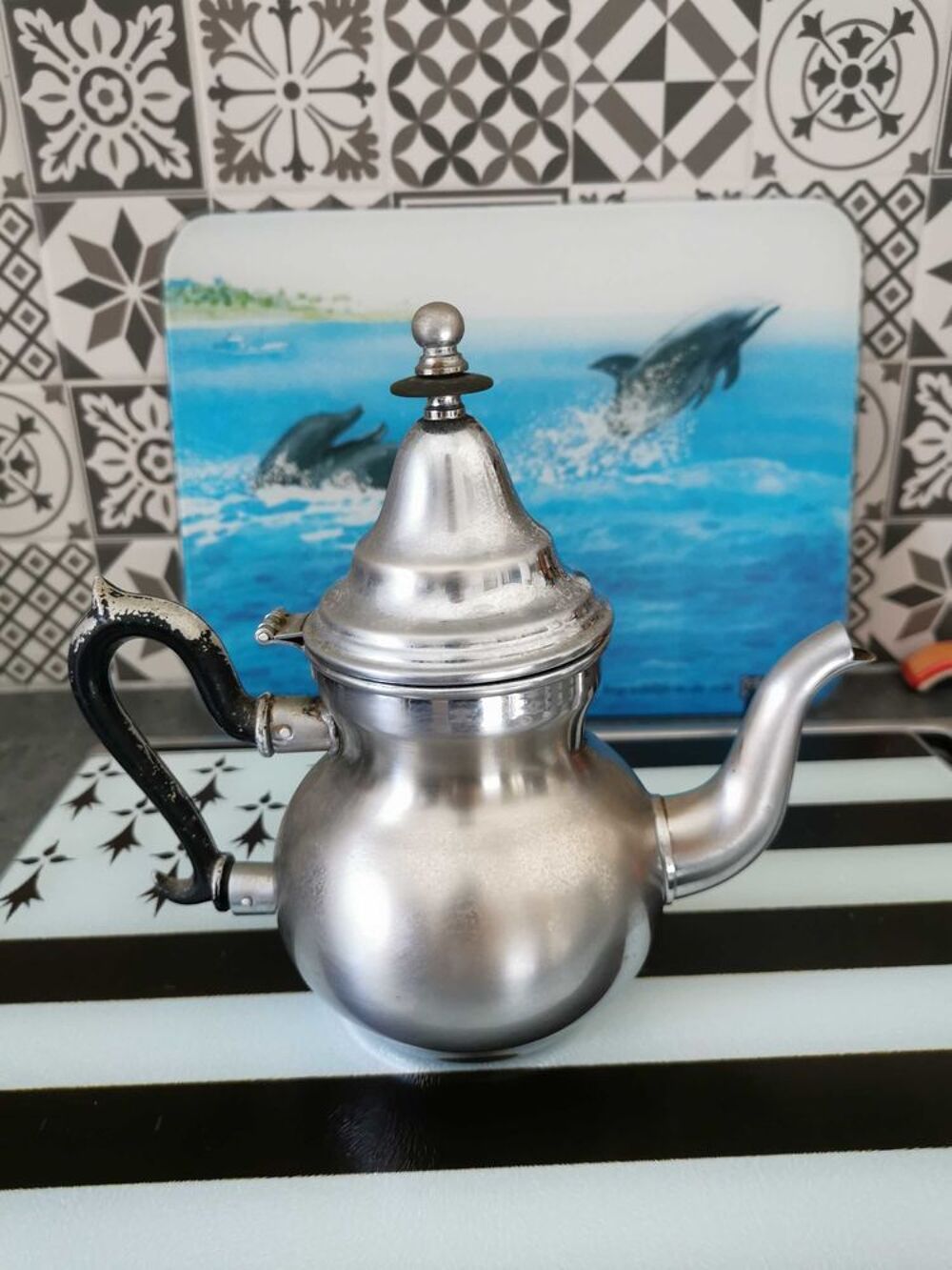 Th&eacute;i&egrave;re ancienne cuivre chrom&eacute; Vintage Décoration