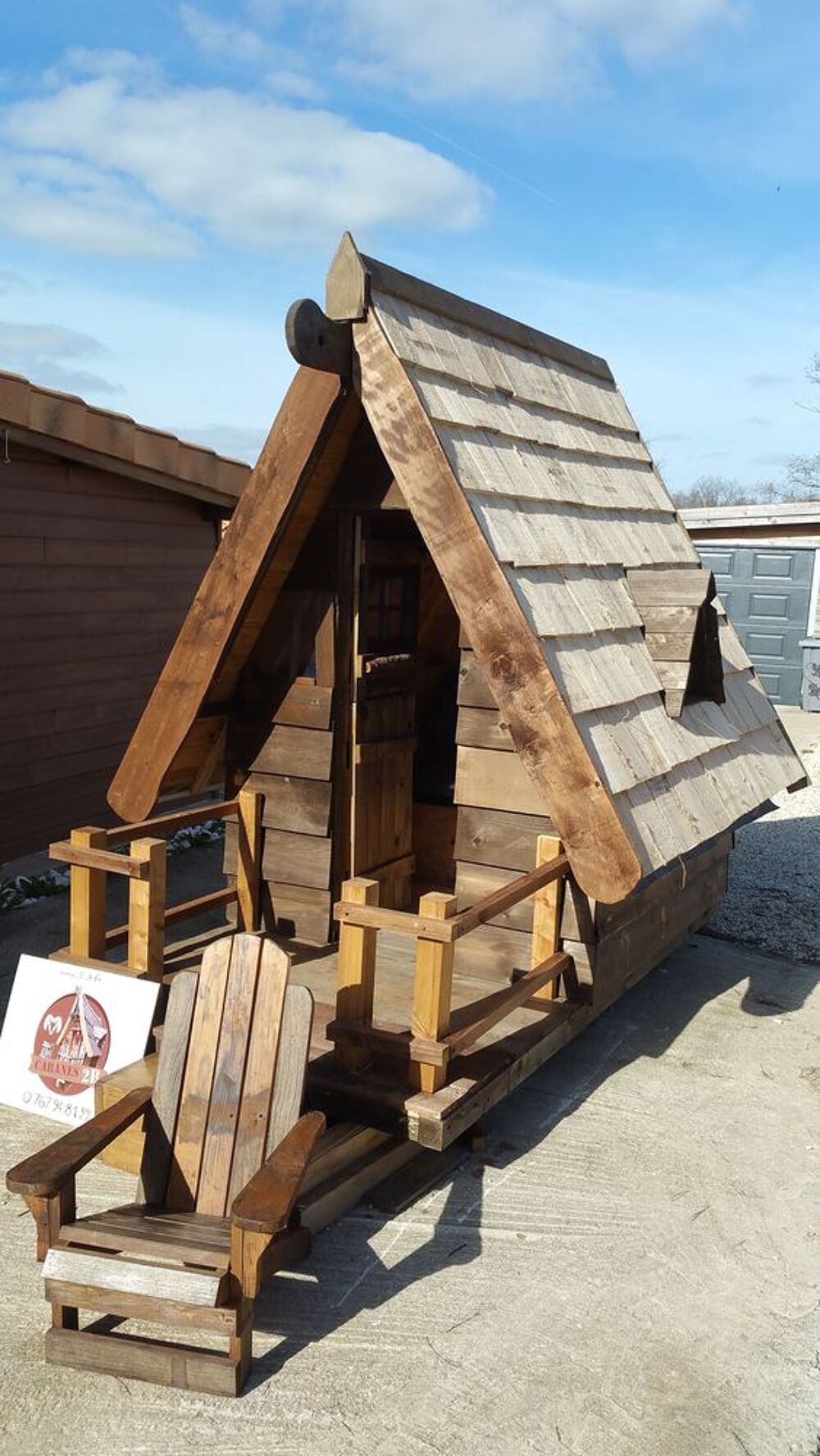 Cabane enfant tim burton Jardin