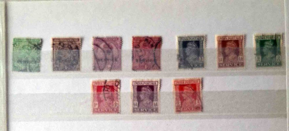 S&eacute;rie de timbres de collection d'Inde Anglaise 