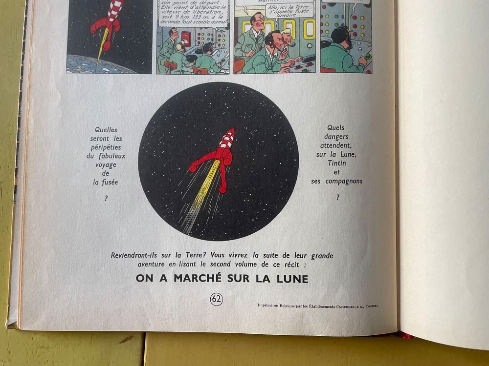 BD TTBE TINTIN OBJECTIF LUNE EO 1960 Livres et BD