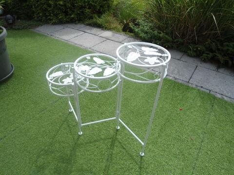 Support de plantes en mtal blanc 10 Wisches (67)