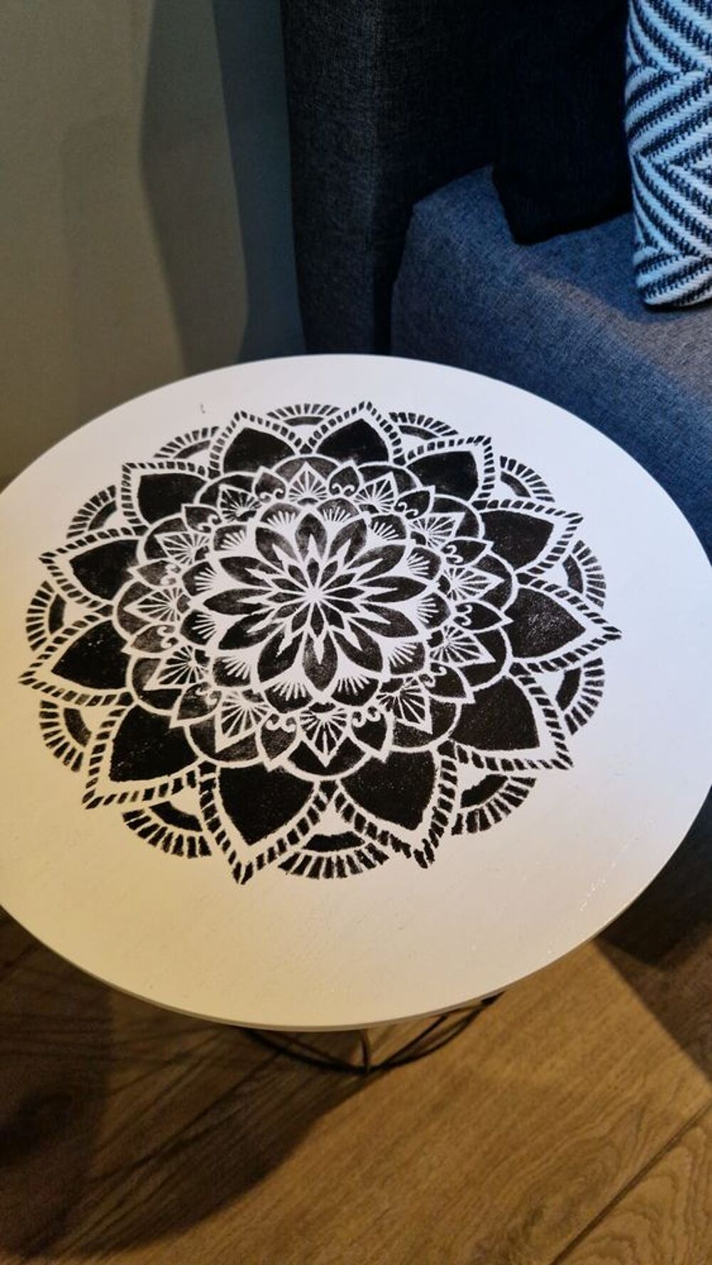 Panier Vintage Mandala revisit&eacute; Meubles