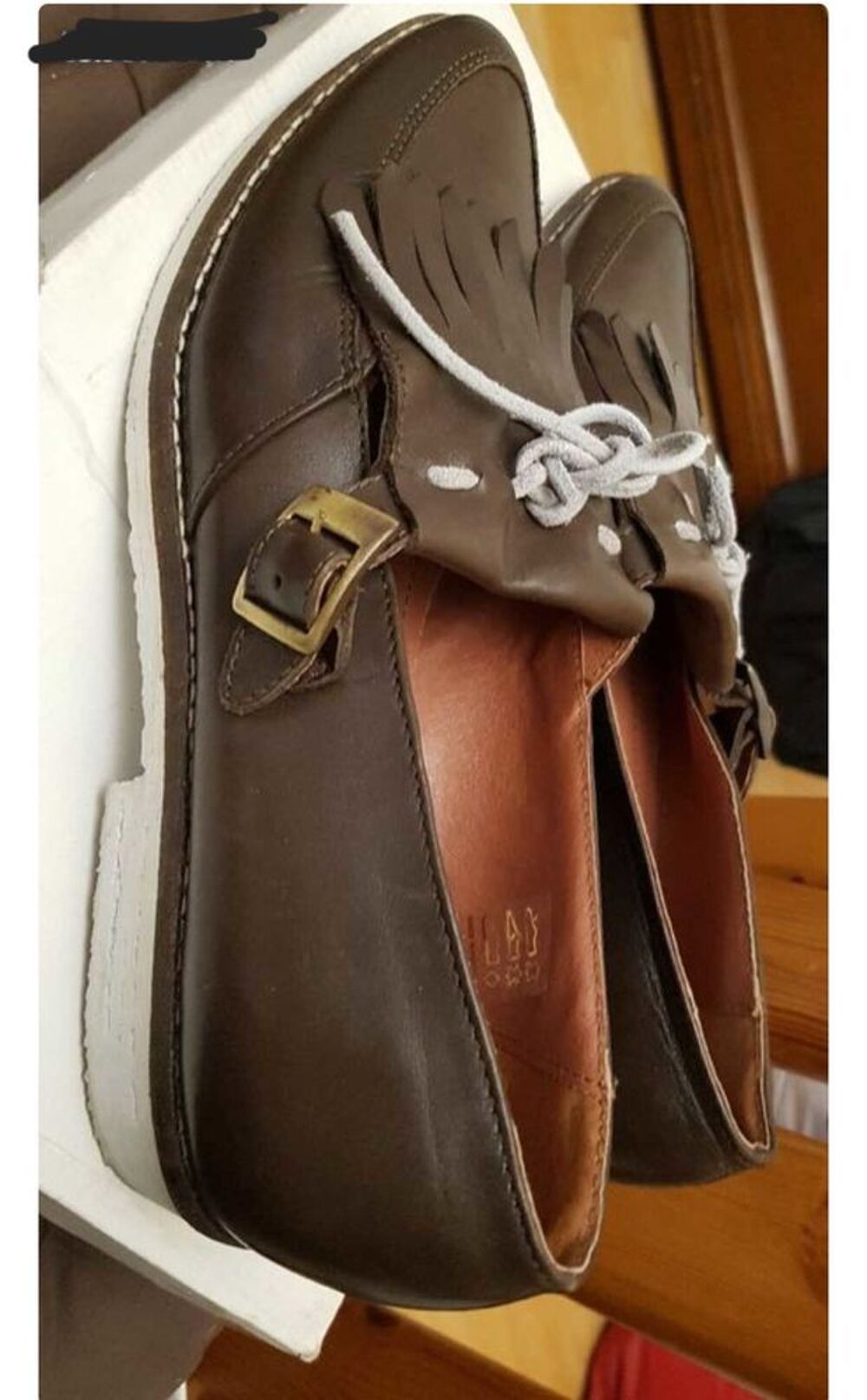 Chaussures NEUF mocassins CUIR confortable T40 Chaussures