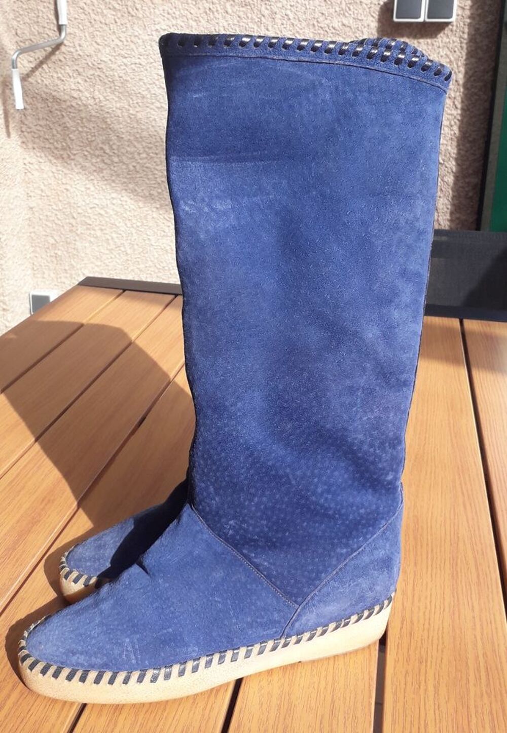 Bottes Peau Lain&eacute;e Chaussures