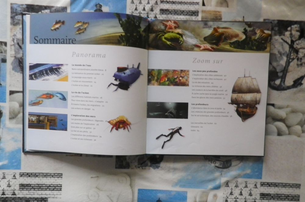 LES OCEANS A LA LOUPE Ed. France Loisirs Cuisine