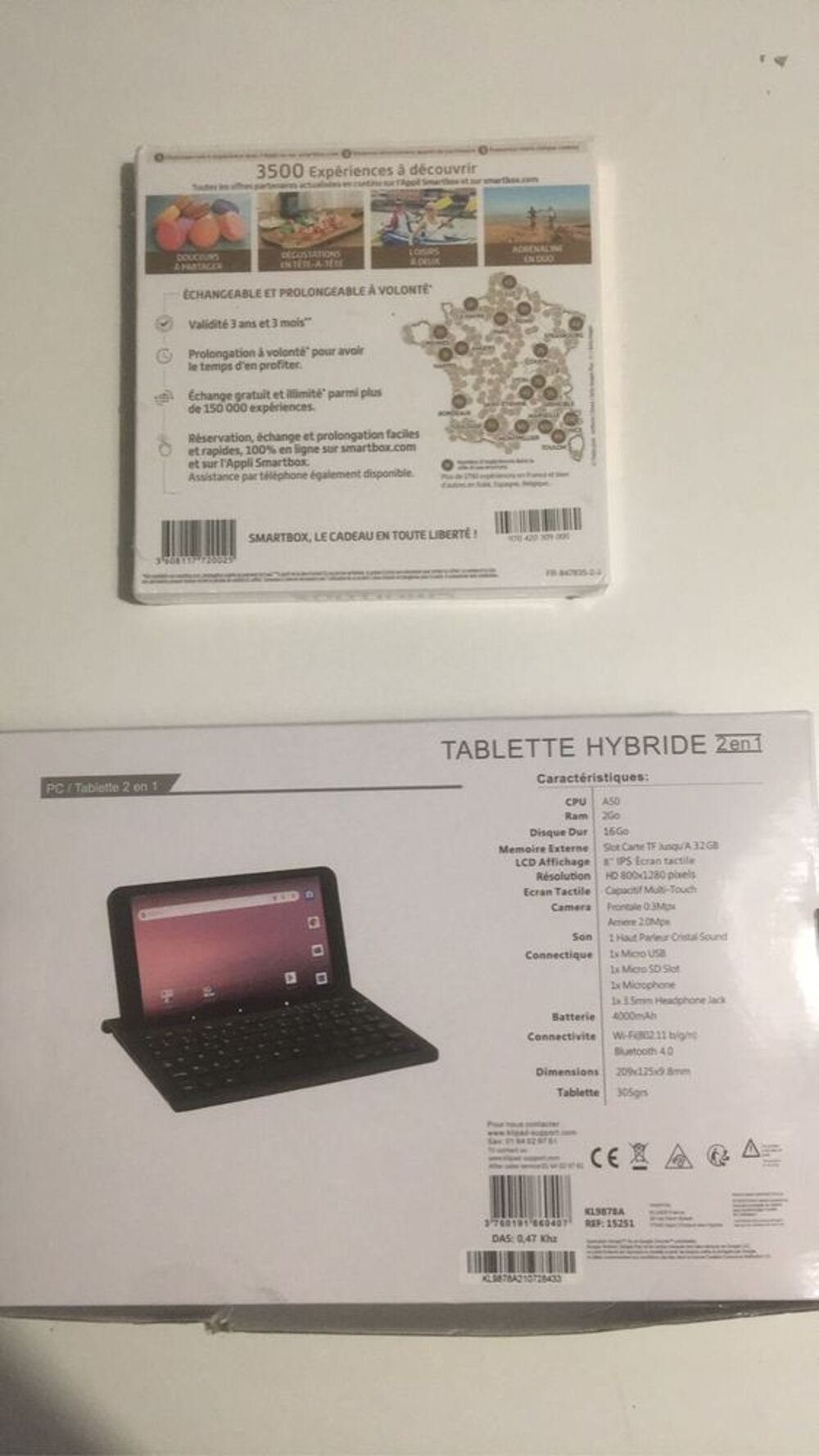 Tablette hybride +smartbox Téléphones et tablettes