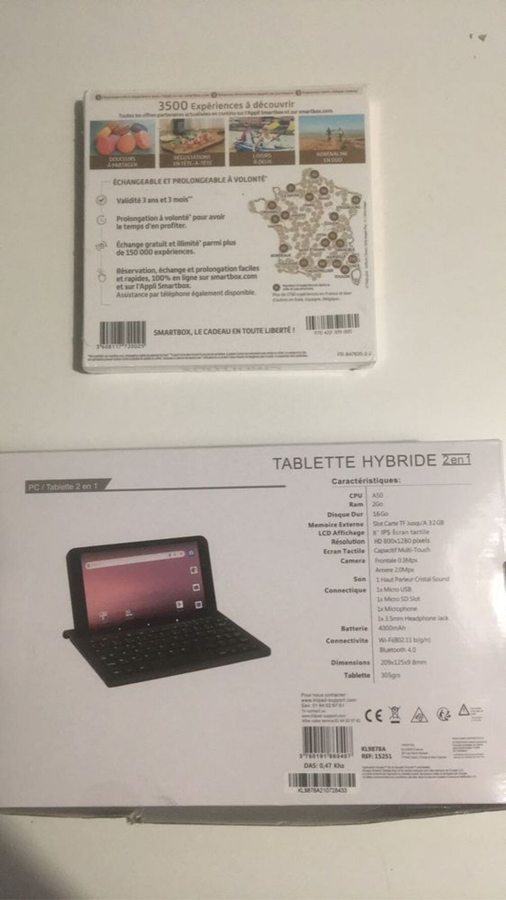 Tablette hybride +smartbox Tlphones et tablettes