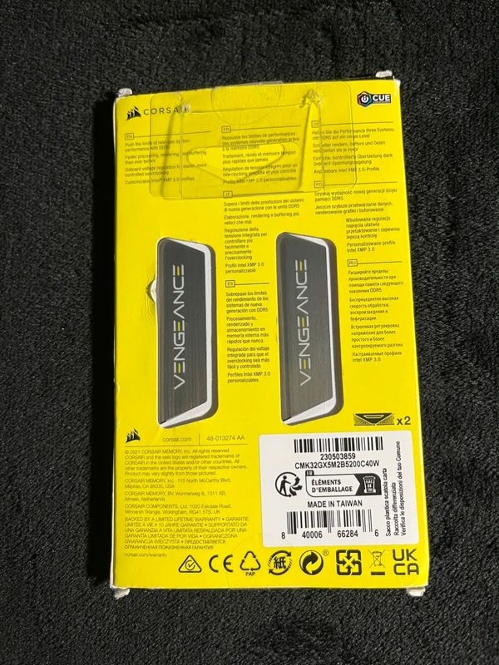 Ram ddr5 corsair vengeance 5600 cl40 Matériel informatique