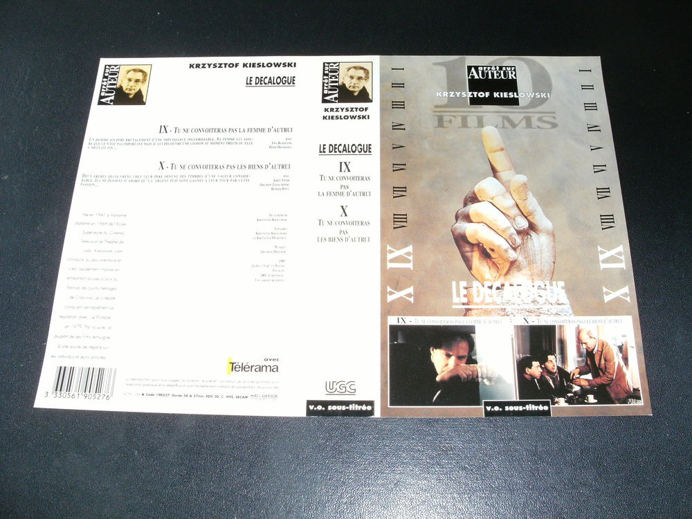 Film : " Le decalogue IX et X " DVD et blu-ray
