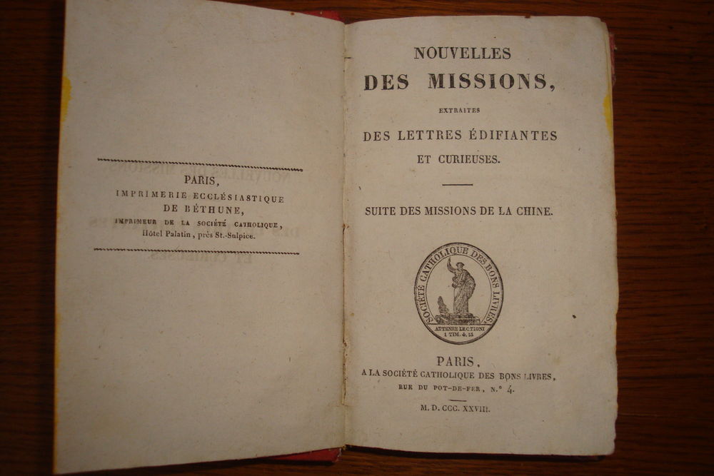 livre nouvelles des missions 1828 Livres et BD