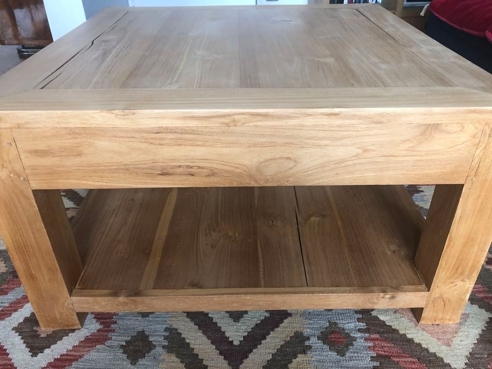 table basse en teck massif Meubles